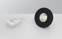 LED - Downlight MD-360, schwarz, AC - Chip, 10W